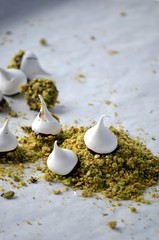 Meringues Cookies Dipped in Chocolate and Pistachios (5)
