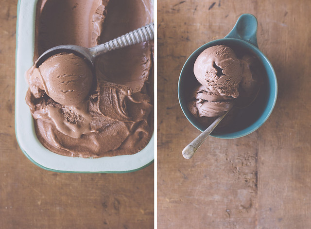 Dairy-free dark chocolate cinnamon ice cream