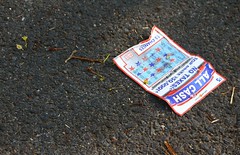Why did the lottery ticket cross the road?