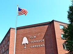 Flag Pole Dedication, Elm Terrace