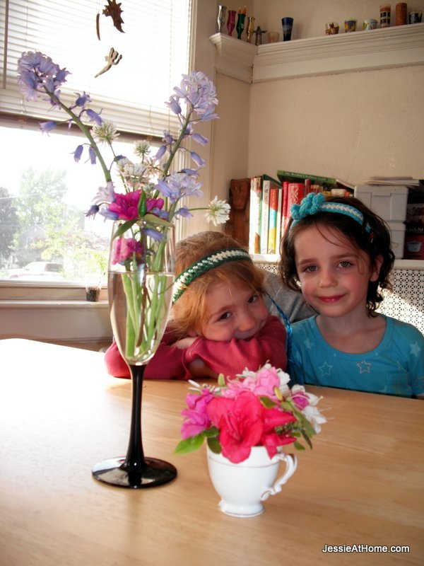 Twins-with-thier-fresh-picked-flowers