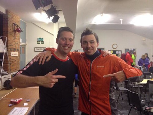 Me and Ewan (2nd and first places at Founders XC marathon 2013) by ultraBobban