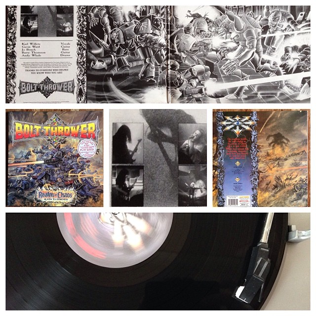 091113_ #np "Realm of Chaos" by Bolt Thrower #vinyl