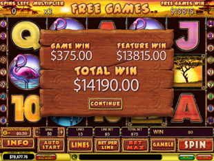 free Safari Heat free spins feature prize