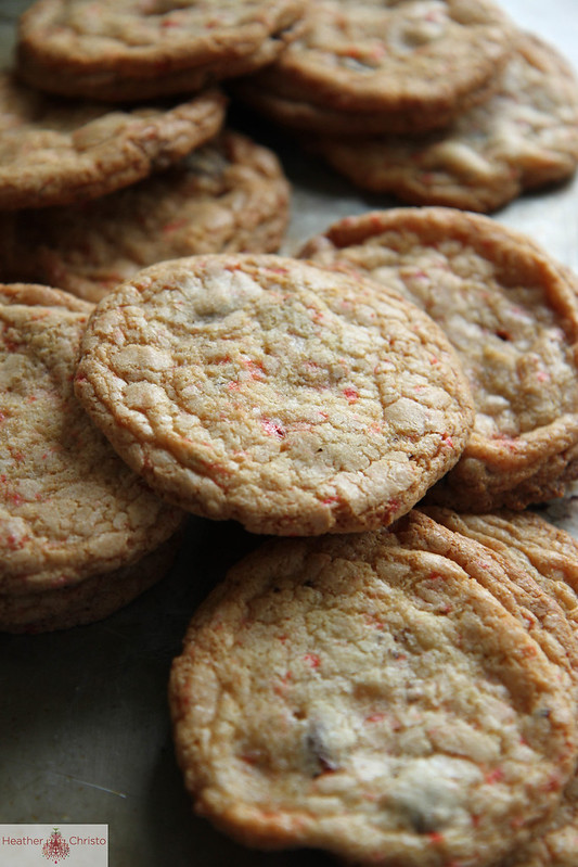 Gluten Free Chocolate Chip Candy Cane Cookies