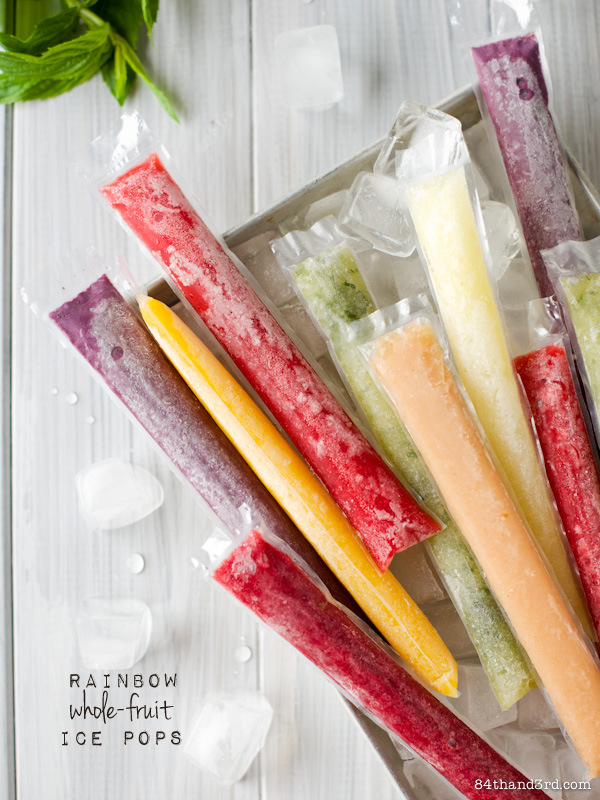 Rainbow Whole-Fruit Ice Pops