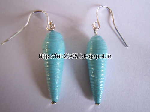 Handmade Jewelry - Paper Beads Earrings (6) by fah2305