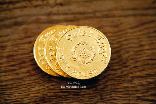 Peter Luger chocolate coins