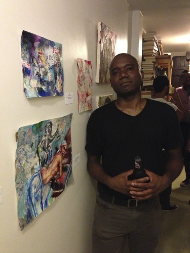 Ricardo Osmondo Francis, with his artwork