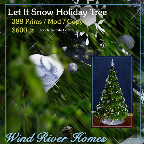 Let It Snow Holiday Tree by Teal Freenote