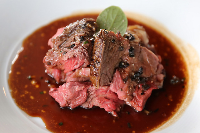 The Sunday roast now features roasted prime US beef tenderloin with veal jus reduction
