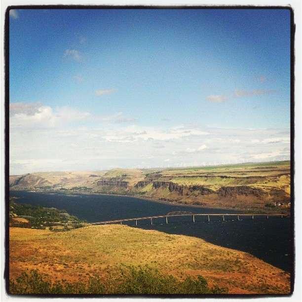View from the fantastic Maryhill Museum in the Columbia Gorge. This is a sight everyone should see in person.