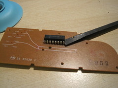 Step 5: Pry off the desoldered chip