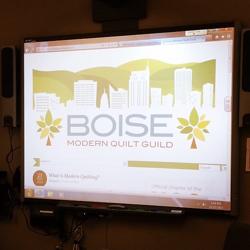 Unveiled the new Boise Modern Quilt Guild website today! #boisemqg #mqg #boise