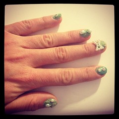 Playing with my green Nail Rockit...
