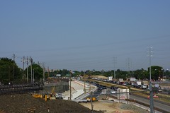 			Klaus Naujok posted a photo:	Highway 4 Widening Contruction Project. Westward view from Hillcrest Avenue bridge.