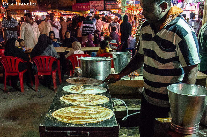 Dosa making at Ramazan Night market Charminar Ramzan Food Walk