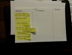 Notes for a talk - Note card Personal Kanban