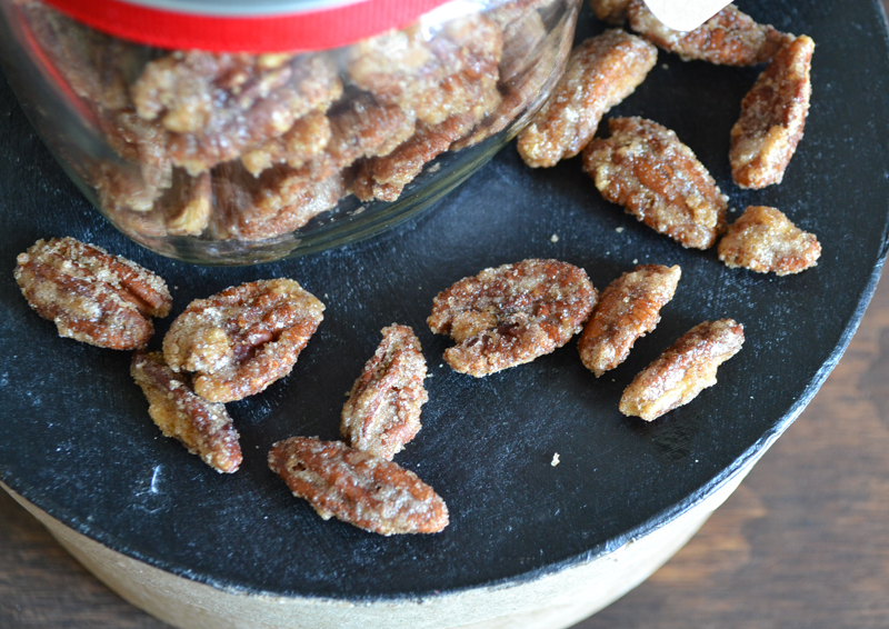 Homemade Sugared Pecans with a special ingredient!