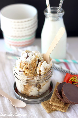 S'Mores Peanut Butter Cup Ice Cream | Beyond Frosting