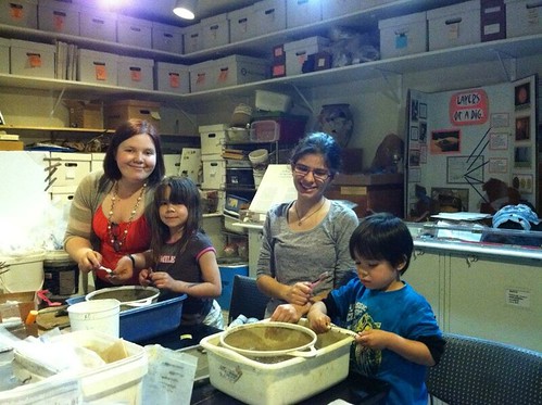 Rebecca's first lab night at the Rosewell Visitor's Center