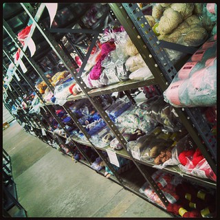 Nothing like a good ole warehouse full of #yarn #stashenhancement #familytime