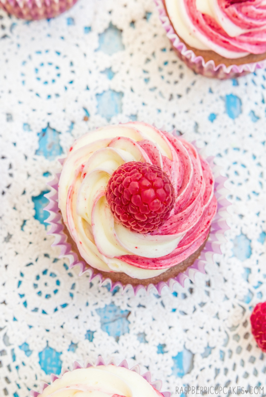 Raspberry Swirl Cupcakes