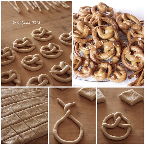 making crunchy pretzels