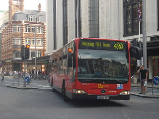 London General MEC15 on Route 436X, Kensington High Street