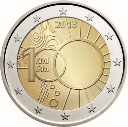 *2 Euro Belgicko 2013, 100. výročie založenia Kráľovského meteorologického ústavu
