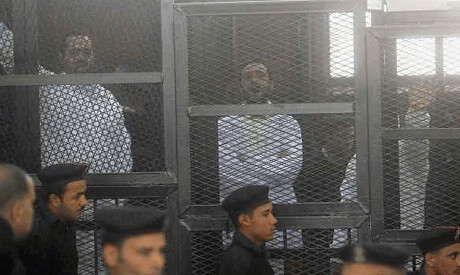 Egyptian youth activists Ahmed Doma, Mohamed Adel and Ahmed Maher were sentenced to three years in prison for holding a demonstration. The military-backed regime charged them with violating the new law. by Pan-African News Wire File Photos