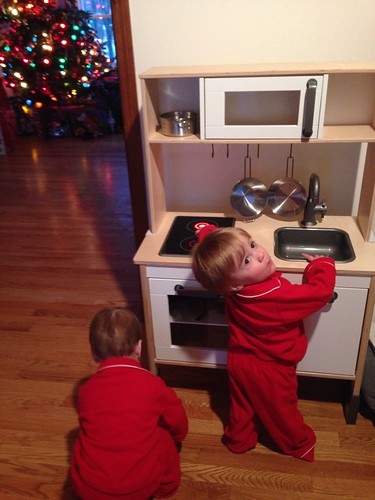 Bubses Playing with their IKEA Kitchen