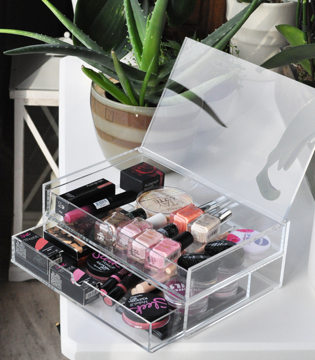 stylelab beauty blog muji acrylic drawers new in makeup stash
