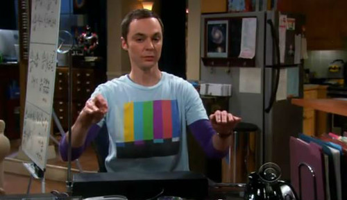 Sheldon Cooper with Theremin