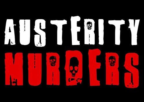 Austerity murders - black background by Teacher Dude's BBQ