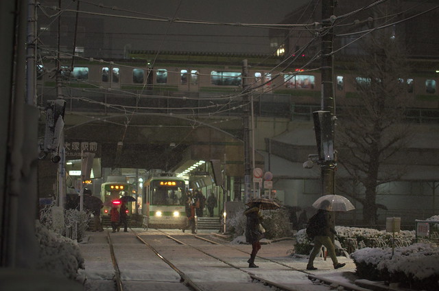 Tokyo Train Story 東京雪景色 都電荒川線 2014年2月14日