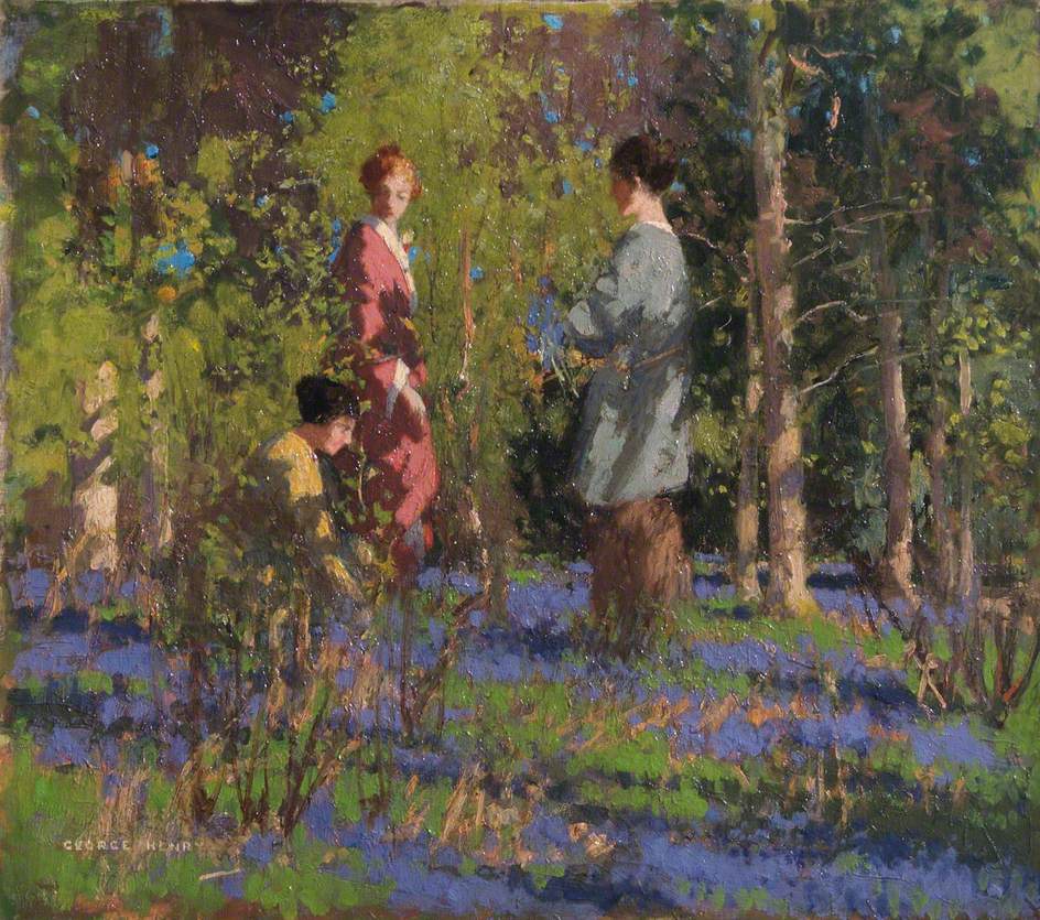 Picking Bluebells by George Henry, R.A., R.S.A., R.S.W.