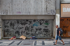 Homeless in Copacabana, Rio de Janiero