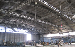 Intérieur d'un hangar JD à Toulouse-Francazals