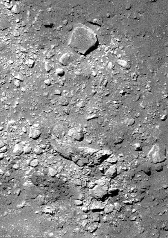 The rim and wall of bright Byrgius A