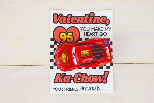 Lightning McQueen Valentines Day Cards