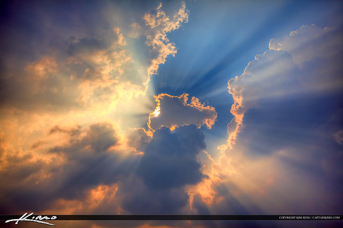 Glorious Beam of Light through Clouds by Captain Kimo