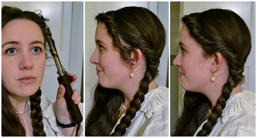 Ironing Curls, 16th Century Italian Braids and Curls on MorganDonner.com