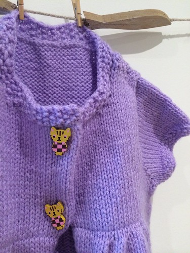 Candied Violet Baby Cardigan