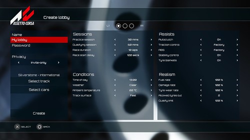 Assetto Corsa console update - Private Lobbies Screen 3