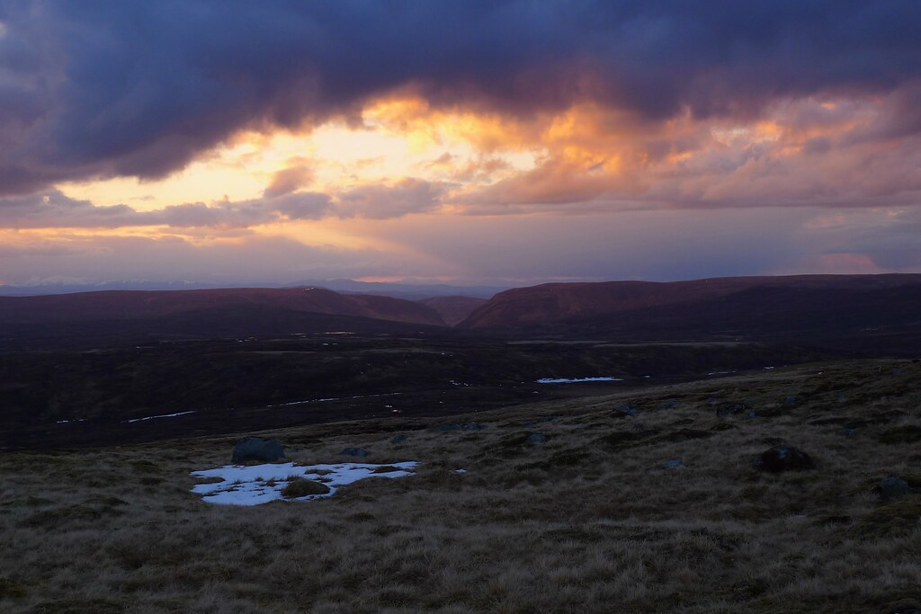 Sunset over the Monadhliath