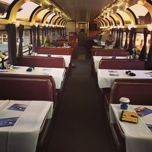 Parlor car is a renovated car from the 50s #amtrak #coaststarlight