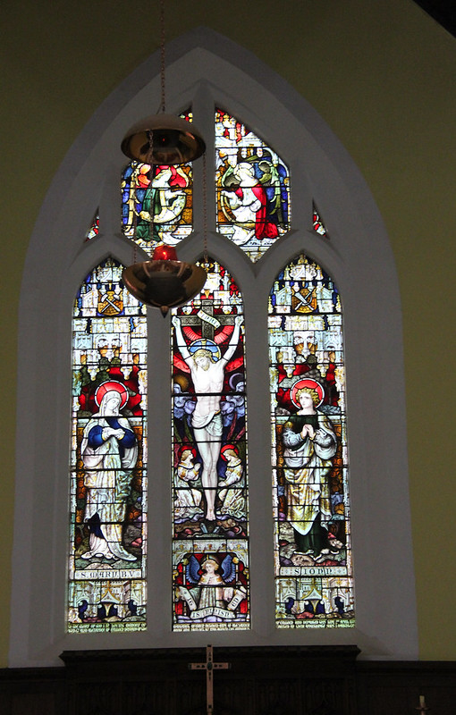 St Mary crucified christ st john window Anglican Church of St Mary Burra heritage town SA 2013_3185