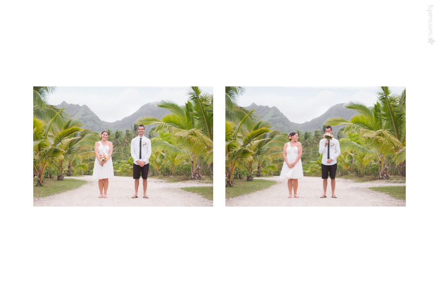 Paper Dolls. island view, The Edgewater, couple photos, Rarotonga, wedding photographer