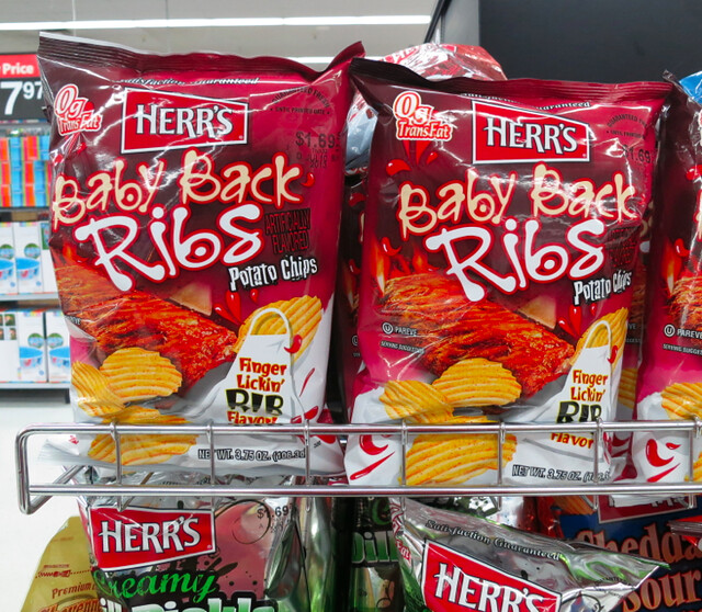 Baby Back RIbs: Odd Flavored Potato Chips by Herr's